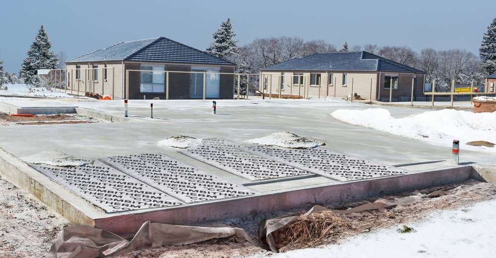 Beskyt vinterbyggeriet med vintermåtter fra Combitherm