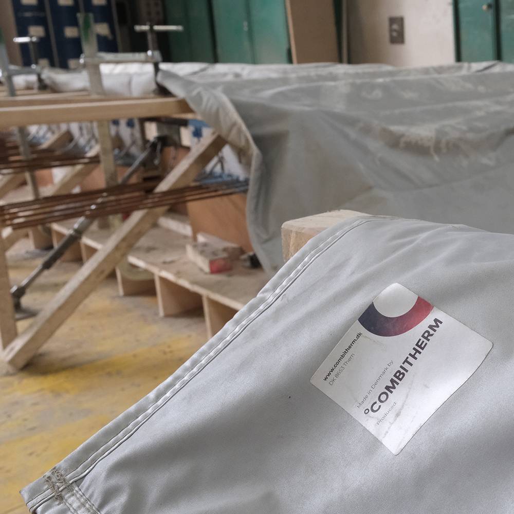 Betonelementerne hos Weber Betonwerk bliver nu dækket af termo betonmåtter fra Combitherm