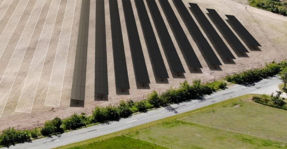 Den nye solcellepark i Mesballe vil producere 14.000.000 kWh årligt